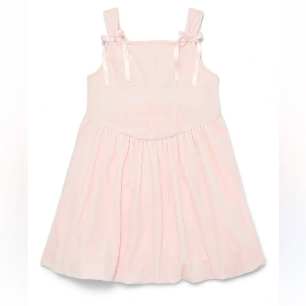 Shimmering Pink Kids Casual Dress